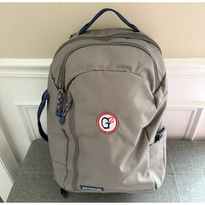 Swannies Golf Radcliff Backpack Gray Alloy and Blue with Company Logo
